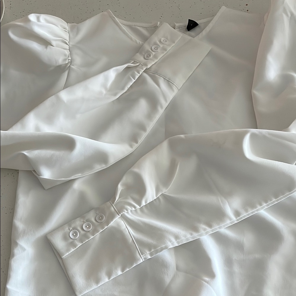 SHEIN Elegant White Blouse